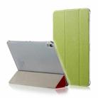 Silk Texture Horizontal Flip Magnetic PU Leather Case for iPad Pro 11 inch (2018), with Three-folding Holder & Sleep / Wake-up Function(Green) - 1
