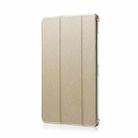 Silk Texture Horizontal Flip Magnetic PU Leather Case for iPad Pro 12.9 inch (2018), with Three-folding Holder & Sleep / Wake-up Function(Gold) - 2