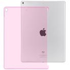 For iPad Pro 12.9 inch (2017) Transparent TPU Chipped Edge Soft Protective Back Cover Case(Pink) - 1