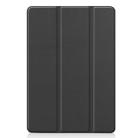 For iPad 10.2 Custer Texture Horizontal Flip Smart PU Leather Case with Sleep / Wake-up Function & Three-folding Holder (Black) - 2