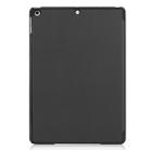 For iPad 10.2 Custer Texture Horizontal Flip Smart PU Leather Case with Sleep / Wake-up Function & Three-folding Holder (Black) - 3