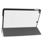 For iPad 10.2 Custer Texture Horizontal Flip Smart PU Leather Case with Sleep / Wake-up Function & Three-folding Holder (White) - 5