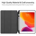 For iPad 10.2 2021 / 2020 / 2019 Custer Texture Horizontal Flip Smart TPU Leather Case with Sleep / Wake-up Function & Three-folding Holder & Pen Slot(Black) - 7