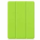 For iPad 10.2 2021 / 2020 / 2019 Custer Texture Horizontal Flip Smart TPU Leather Case with Sleep / Wake-up Function & Three-folding Holder & Pen Slot(Green) - 2