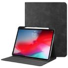 Solid Color Cowhide Texture Horizontal Flip PU Leather Case for iPad Pro 11 inch (2018), with Holder & Sleep / Wake-up Function (Black) - 1