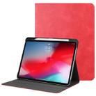 Solid Color Cowhide Texture Horizontal Flip PU Leather Case for iPad Pro 11 inch (2018), with Holder & Sleep / Wake-up Function (Red) - 1