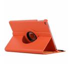 Litchi Texture Horizontal Flip 360 Degrees Rotation Leather Case for iPad Mini 2019, with Holder & Sleep / Wake-up Function (Orange) - 1