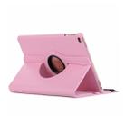 Litchi Texture Horizontal Flip 360 Degrees Rotation Leather Case for iPad Mini 2019, with Holder & Sleep / Wake-up Function (Pink) - 1
