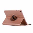 Litchi Texture Horizontal Flip 360 Degrees Rotation Leather Case for iPad Mini 2019, with Holder & Sleep / Wake-up Function (Rose Gold) - 1