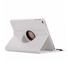 Litchi Texture Horizontal Flip 360 Degrees Rotation Leather Case for iPad Mini 2019, with Holder & Sleep / Wake-up Function (White) - 1