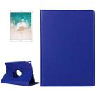 Litchi Texture 360 Degree Spin Multi-function Horizontal Flip Leather Protective Case with Holder for iPad Pro 10.5 inch / iPad Air (2019) (Dark Blue) - 1