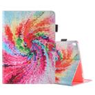 For iPad Pro 10.5 inch Swirl Watercolor Pattern Horizontal Flip Leather Case with 3 Gears Holder & Card Slots - 1