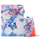 For iPad Pro 10.5 inch Butterfly Flowers Pattern Horizontal Flip Leather Case with 3 Gears Holder & Card Slots - 1