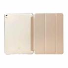 Pure Color Merge Horizontal Flip Leather Case for iPad Pro 10.5 Inch / iPad Air (2019), with Holder (Gold) - 1