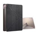 For iPad Pro 10.5 inch Silk Texture Horizontal Deformation Flip Leather Case with 4-folding Holder & Sleep / Wake-up(Black) - 1
