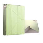 For iPad Pro 10.5 inch Silk Texture Horizontal Deformation Flip Leather Case with 4-folding Holder & Sleep / Wake-up(Green) - 1