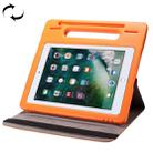 360 Degree Rotation Leather Case + Removable EVA Bumper Protective Cover for iPad 10.2 / iPad Air 10.5 （2019） / iPad Pro 10.5 inch, with Handle & 3 Gears Holder & Sleep / Wake-up(Orange) - 1