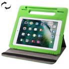 360 Degree Rotation Leather Case + Removable EVA Bumper Protective Cover for iPad 10.2 / iPad Air 10.5 （2019） / iPad Pro 10.5 inch, with Handle & 3 Gears Holder & Sleep / Wake-up(Green) - 1