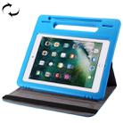 360 Degree Rotation Leather Case + Removable EVA Bumper Protective Cover for iPad 10.2 / iPad Air 10.5 （2019） / iPad Pro 10.5 inch, with Handle & 3 Gears Holder & Sleep / Wake-up(Blue) - 1