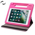 360 Degree Rotation Leather Case + Removable EVA Bumper Protective Cover for iPad 10.2 / iPad Air 10.5 （2019） / iPad Pro 10.5 inch, with Handle & 3 Gears Holder & Sleep / Wake-up(Magenta) - 1