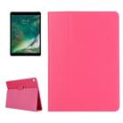 For iPad Pro 10.5 inch Litchi Texture 2-fold Horizontal Flip Leather Case with Holder(Magenta) - 1