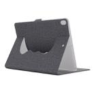 Cloth Texture Horizontal Flip Solid Color Leather Case with 360 Degrees Rotation Holder for iPad Pro 10.5 inch(Grey) - 1