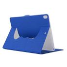 Cloth Texture Horizontal Flip Solid Color Leather Case with 360 Degrees Rotation Holder for iPad Pro 10.5 inch(Blue) - 1