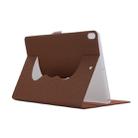 Cloth Texture Horizontal Flip Solid Color Leather Case with 360 Degrees Rotation Holder for iPad Pro 10.5 inch(Brown) - 1