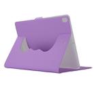 Horizontal Flip Solid Color Elastic Force Leather Case with 360 Degrees Rotation Holder for iPad Pro 10.5 inch (Purple) - 1