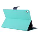 For iPad Pro 10.5 inch Anti-slip Horizontal Flip Leather Protector Case with Holder(Mint Green) - 1