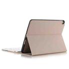 Bluetooth Keyboard Ultrathin Horizontal Flip Leather Tablet Case for iPad Pro 10.5 inch, with Holder & Pen Groove (Gold) - 1