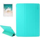 ENKAY for iPad Pro 10.5 inch Lambskin Texture + Silicone Bottom Case Horizontal Flip Leather Case with Three-folding Holder & Sleep Function(Green) - 1