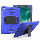 For iPad Pro 10.5 inch Wave Texture Series PC + Silicone Protective Case with Holder (Dark Blue) - 1
