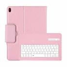 IP105 For iPad Pro 10.5 inch Detachable Bluetooth Keyboard + Litchi Texture Horizontal Flip Leather Tablet Case with Holder(Pink) - 1