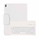 Detachable Bluetooth Keyboard + Litchi Texture Horizontal Flip Leather Tablet Case with Holder for iPad Pro 11 inch (2018)(White) - 1