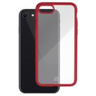 For iPhone SE 2022 / SE 2020 MOMAX Dynamic TPU + PC Transparent Protective Case(Red) - 1