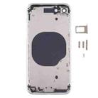 Battery Back Cover with Camera Lens Cover & SIM Card Tray & Side keys for iPhone SE 2020(Silver) - 3