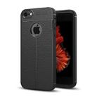 For iPhone 5 & 5s & SE TPU Shockproof Protective Back Cover Case (Black) - 1