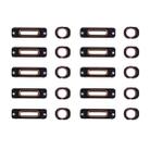 10 PCS 2 in 1 for iPhone SE Charging Port Retaining Brackets + Headphone Jack Rings(Rose Gold) - 2