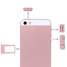 Side Buttons + SIM Card Tray for iPhone SE(Rose Gold) - 1