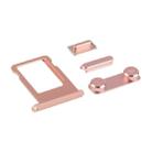 Side Buttons + SIM Card Tray for iPhone SE(Rose Gold) - 3
