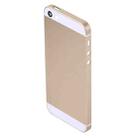 5 in 1 for iPhone SE Original (Back Cover + Card Tray + Volume Control Key + Power Button + Mute Switch Vibrator Key) Full Assembly Housing Cover(Gold) - 4