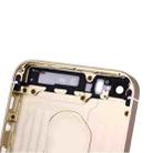 5 in 1 for iPhone SE Original (Back Cover + Card Tray + Volume Control Key + Power Button + Mute Switch Vibrator Key) Full Assembly Housing Cover(Gold) - 7