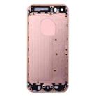 5 in 1 for iPhone SE Original (Back Cover + Card Tray + Volume Control Key + Power Button + Mute Switch Vibrator Key) Full Assembly Housing Cover(Rose Gold) - 3