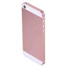5 in 1 for iPhone SE Original (Back Cover + Card Tray + Volume Control Key + Power Button + Mute Switch Vibrator Key) Full Assembly Housing Cover(Rose Gold) - 4
