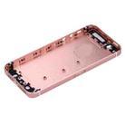 5 in 1 for iPhone SE Original (Back Cover + Card Tray + Volume Control Key + Power Button + Mute Switch Vibrator Key) Full Assembly Housing Cover(Rose Gold) - 5