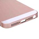 5 in 1 for iPhone SE Original (Back Cover + Card Tray + Volume Control Key + Power Button + Mute Switch Vibrator Key) Full Assembly Housing Cover(Rose Gold) - 6