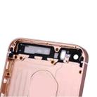 5 in 1 for iPhone SE Original (Back Cover + Card Tray + Volume Control Key + Power Button + Mute Switch Vibrator Key) Full Assembly Housing Cover(Rose Gold) - 7