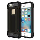 Tough Armor TPU + PC Combination Case for iPhone SE & 5 & 5s(Black) - 1