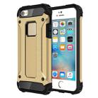 Tough Armor TPU + PC Combination Case for iPhone SE & 5 & 5s(Gold) - 1